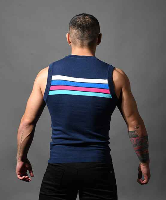 Knit Stripe Sleeveless